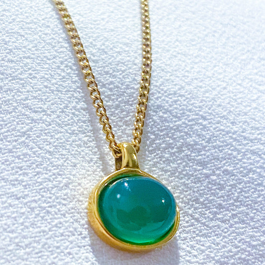 Pingente de Agata verde